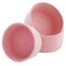 Farmlyn Creek 3-Pack Cotton Woven Baskets for Storage, Pink Rope Montessori Organizer Set for Storing Toys, Household Items, Supplies ( 3 Sizes in Small, Medium and Large)